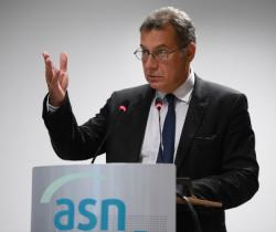 Pierre-Franck Chevet, président de l'ASN, le 28 juin 2017. Crédit : CHRISTOPHE ARCHAMBAULT / AFP