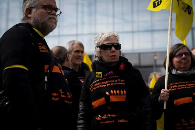 Rassemblement devant le tribunal de Paris le 6 mai 2019. Crédit : Lionel BONAVENTURE / AFP