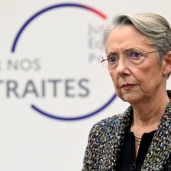 Elisabeth Borne, hier avenue de Ségur à Paris AFP