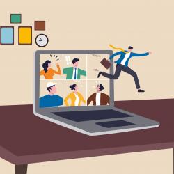 Après un pic de deux jours par semaine en 2021, la fréquence du télétravail s'établit désormais à 1,7 jour en 2024. © Getty Images