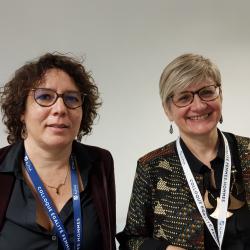 Nawel Hadjadj, déléguée syndicale CGT chez ADP, et Aurore Martin, DS CFDT chez Engie et co-fondatrice de "CFDT ' Elles" actuEL-CE.fr