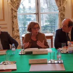 Jean-Dominique Simonpoli, Muriel Pénicaud, Gilles Gateau, vendredi 16 février au ministère du Travail actuEL-CE.fr